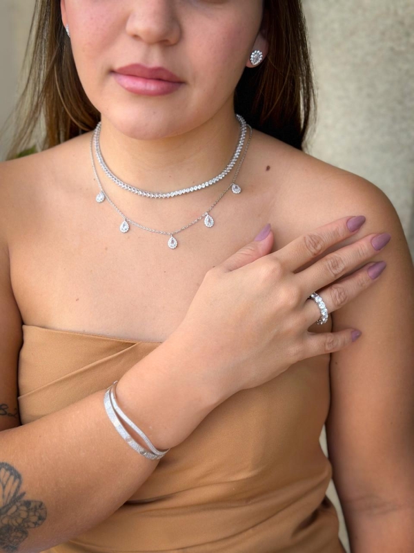 Colar Choker Drops Diamond Pluie - Imagem 3