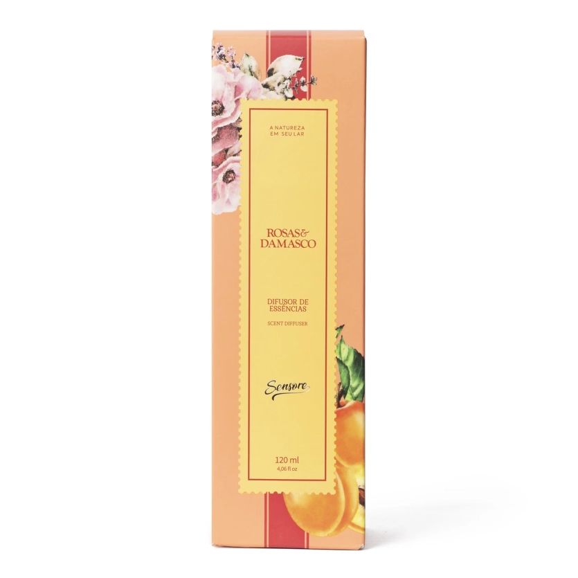 Difusor de Essências Rosas & Damasco 120ml Sensore - Avatim