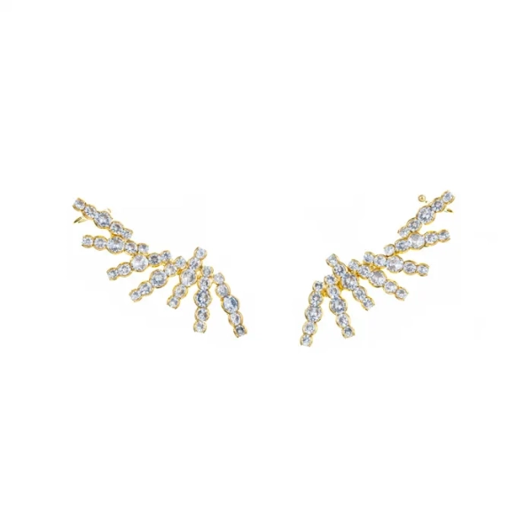 Brinco Earcuff Raios Zircônia - Imagem 2